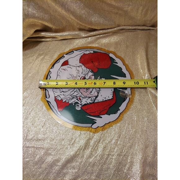 Vintage 1989 Prismatix Sun Catcher Plastic Santa Window Decor Christmas Holiday - Picture 4 of 4